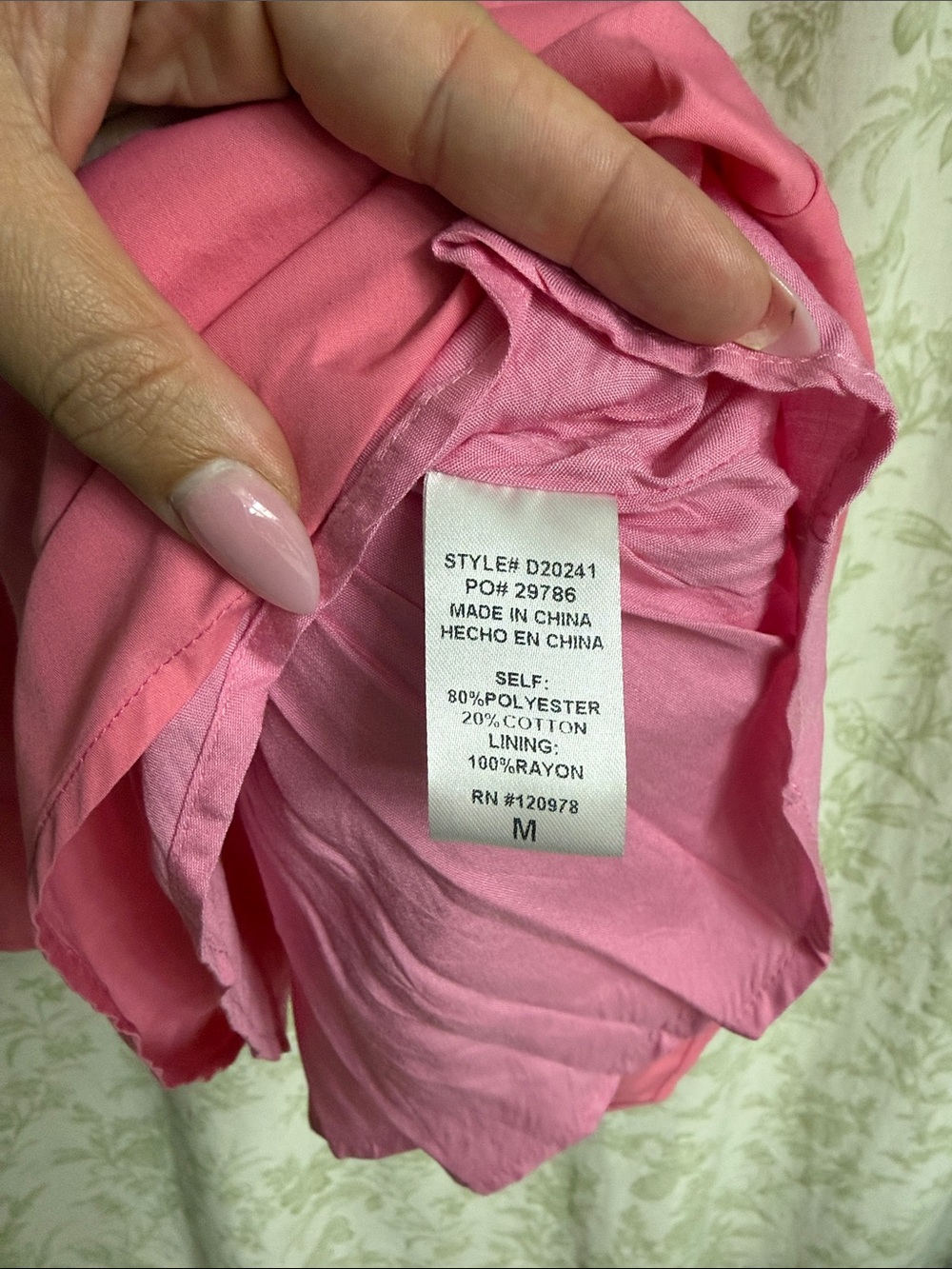 Entro Pink Ruffled Dress - Picture 5 of 6